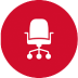 vector art icon of office chair